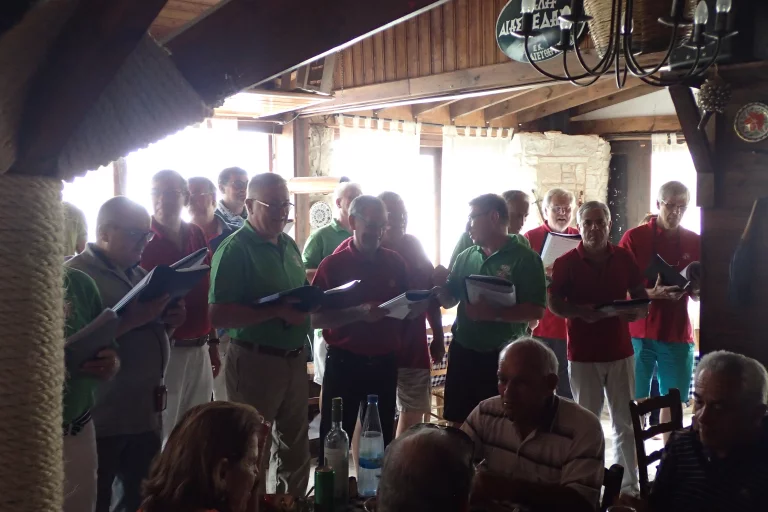 Omodos au restaurant